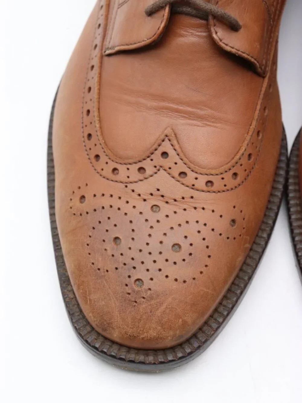 To Boot New York Adam Derrick Men's Size 10.5 Brown Wingtip Boots Made in Italy